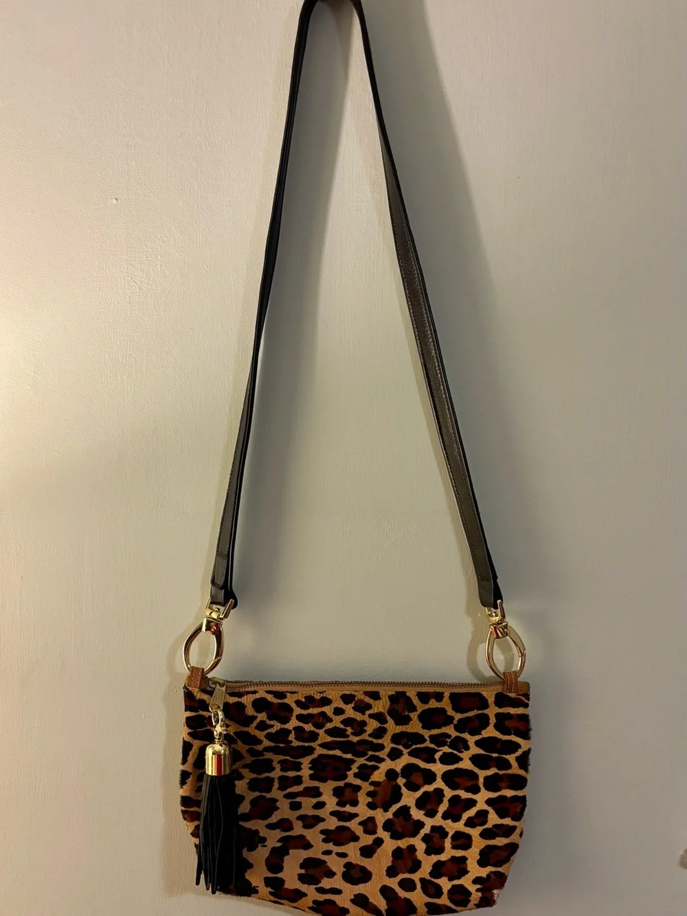 Satchel Alison Small Messenger in Leopard Print